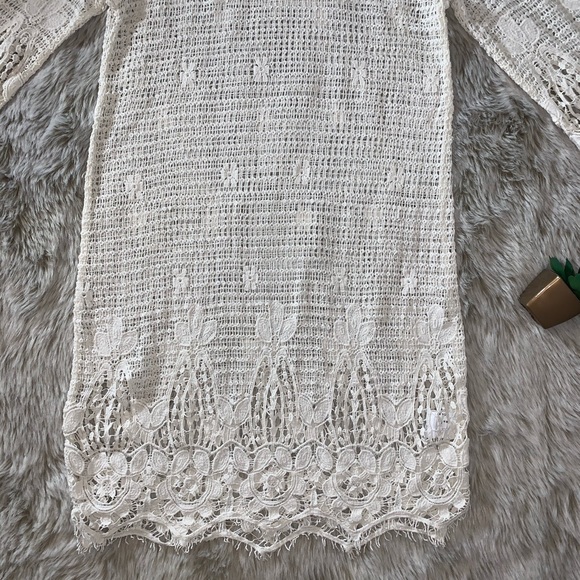 🦋AEO Cream Knit Lace Dress - Picture 2 of 5